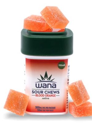 Wana Sour Gummies Blood Orange Sativa 300mg